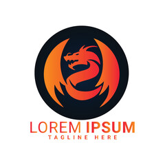 11.eps dragon vector logo design 