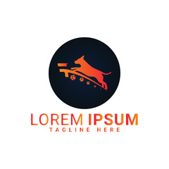 20.eps dog vector logo design 