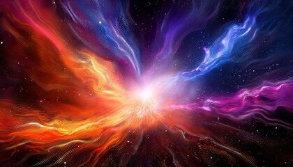 Vibrant Cosmic Explosion Reveals Swirling Colors And Deep Dark