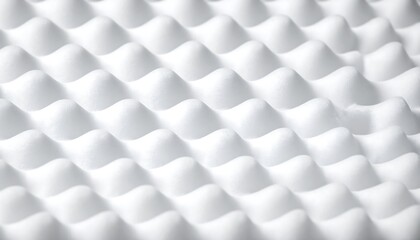 Close-up of textured white foam