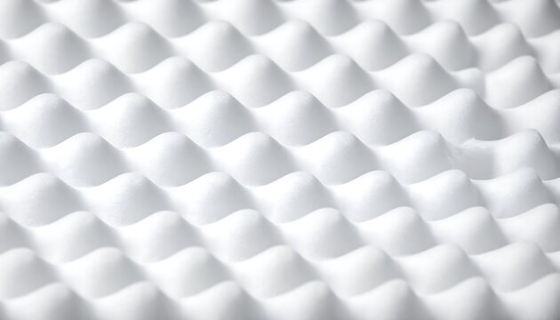 Close-up of textured white foam