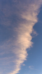 A scenic view of a sunset over mountains with trees silhouetted in the foreground at dusk time © Rodrigo