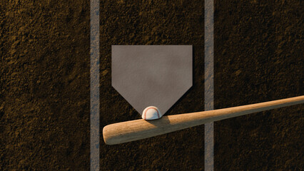 野球バットで打つ瞬間の変形したボール
