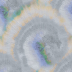 Tie Dye Vector Shirt. Yellow Blue Print. Tye Endless Shibori. Blue Tie Dye Swirl. White Yellow Background. Blue Shirt Watercolor. Vector Green Tie Dye. Seamless Grunge Print. Colorful Tiedye Texture.