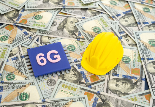 Construction of 6G networks. Next-generation telecommunications, digital infrastructure, high-speed internet, smart cities, global innovation, mobile industry, and technology investment.