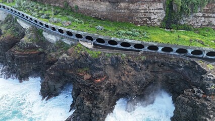 survol de Puerto de la Cruz, Tenerife, Îles Canaries, Espagne