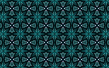 A seamless repeating pattern with green leaves is a floral vector illustration for fabric and wallpaper design and decoration