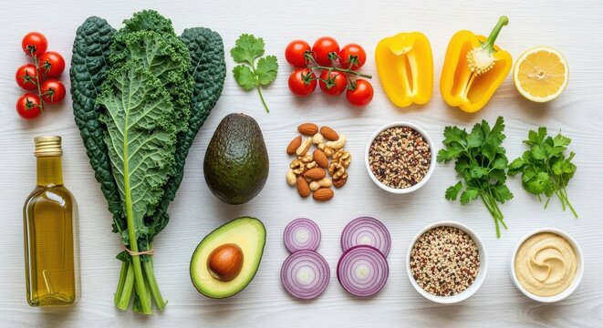 Healthy Eating Food Flatlay