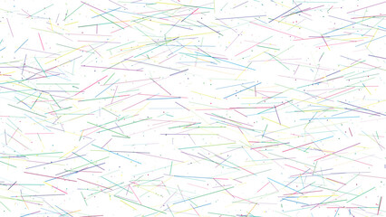 Vibrant colorful line abstract seamless pattern with dense random strokes on white background for fabric print wrapping paper wallpaper stationery and design use