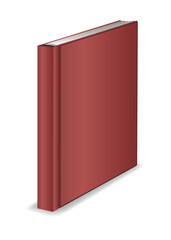 Realistic book. Learning or education concept. Design of closed book or notebook. Reading, learn and receive education through books. Read more books