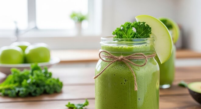 Healthy green smoothie detox