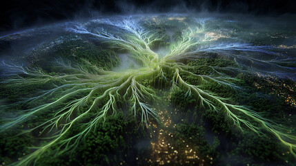 Amazon Rainforest as Earth&rsquo;s Lungs &mdash; Neural Network Roots Visualizing Global Carbon and Oxygen Flow