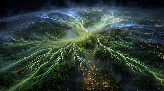 Amazon Rainforest as Earth&rsquo;s Lungs &mdash; Neural Network Roots Visualizing Global Carbon and Oxygen Flow