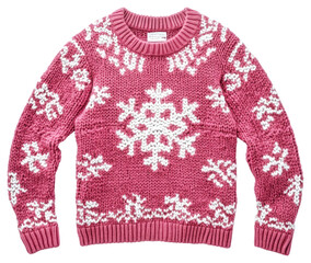 PNG Pink Christmas Ugly Sweater sweater clothing knitwear.