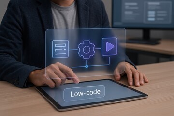 Innovative low-code development workshop tech hub educational event collaborative environment user perspective future of software creation