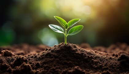 Plant Growing From Soil