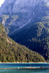 veduta del lago del predil, tarvisio