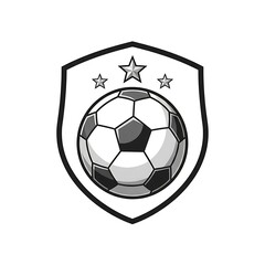 Obraz premium Soccer Shield Logo Design.