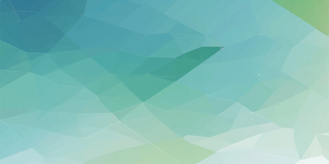 Abstract geometric blue background with triangle pattern, wave vector design and light texture illustration