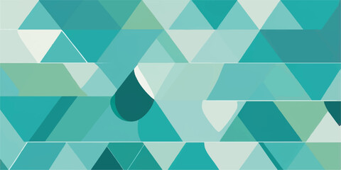 Abstract geometric blue triangle pattern with a seamless mosaic texture design for a modern vector backdrop or wallpaper illustration