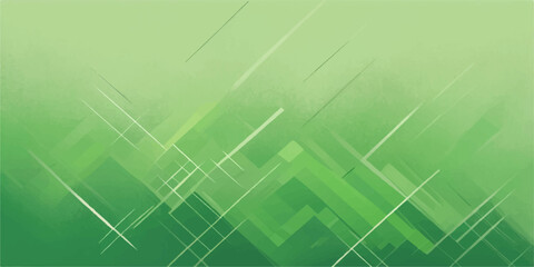 Abstract green grass background with a futuristic line pattern and digital technology concept for web design and illustration