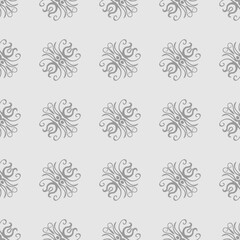 vintage seamless pattern vector design decoration ornament gray