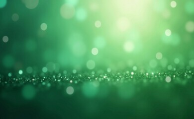 Abstract Green bokeh defocus glitter blur Background