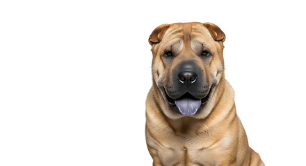 Fototapeta premium dog isolated on white background