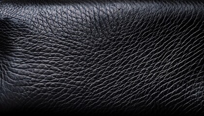 Black Fine Texture Of Genuine Rough Leather Natural Expensive Products