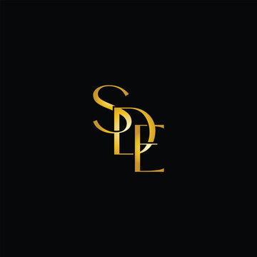 SDE Letter Initial Logo Design Template Vector Illustration