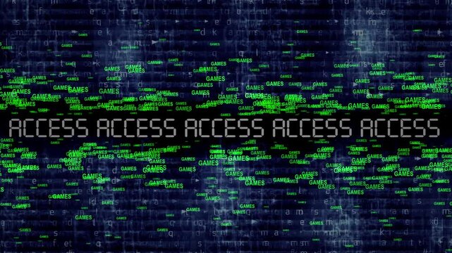 Digital Access Display With  Code And Error Games Messages