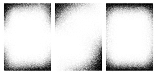 Vector stipple texture grain. Black noise dot gradient. Shading grunge texture effect. Abstract halftone design.