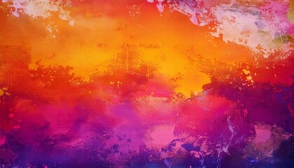 Obraz premium Colorful Orange Pink And Purple Background Distressed Grunge Texture Abstract Hot Vibrant Colors