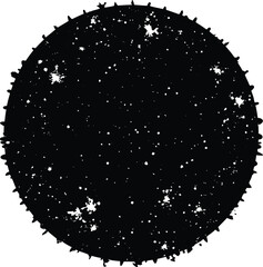 Solid black background texture or abstract empty space backdrop isolated on transparent background