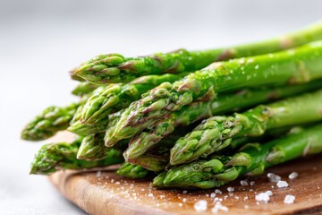 Bunch of green and ripe asparagus