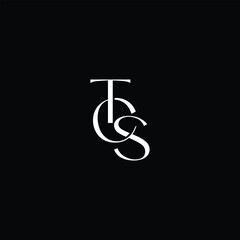 Creative letter TCS vector logo design for luxury, fashion, jewelry, boutique