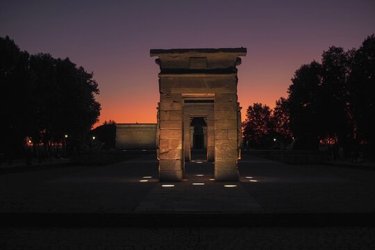 Templo de Debod at sunset 