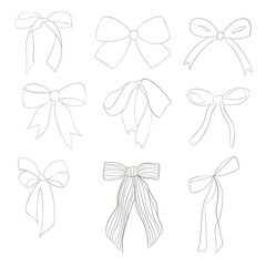 seamless cute pattern with bows