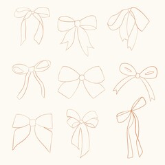 seamless cute pattern with bows