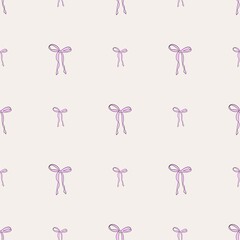 seamless cute pattern with bows