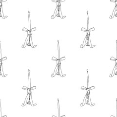 seamless cute pattern with bows