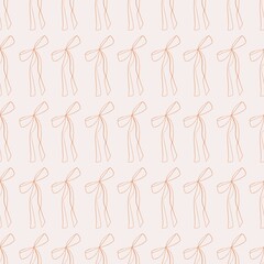 seamless cute pattern with bows