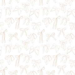 seamless cute pattern with bows