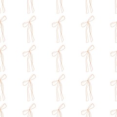 seamless cute pattern with bows