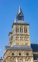 Fototapeta premium Towers of the basilica of Saint Servatius in Maastricht, Netherlands