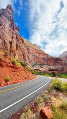 road in zion national park