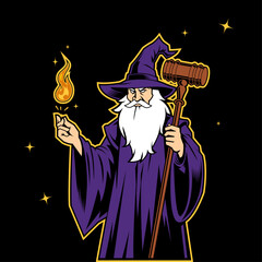 Wizard with Judge Stick