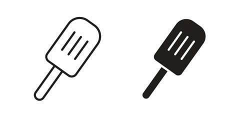 Popsicle icon for web designs. outline and clipart icons set