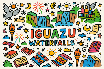 Fototapeta premium Travel and tourism icon set, vibrant 3d exploration elements collection