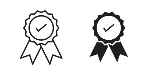 Award icon for web designs. outline and clipart icons set